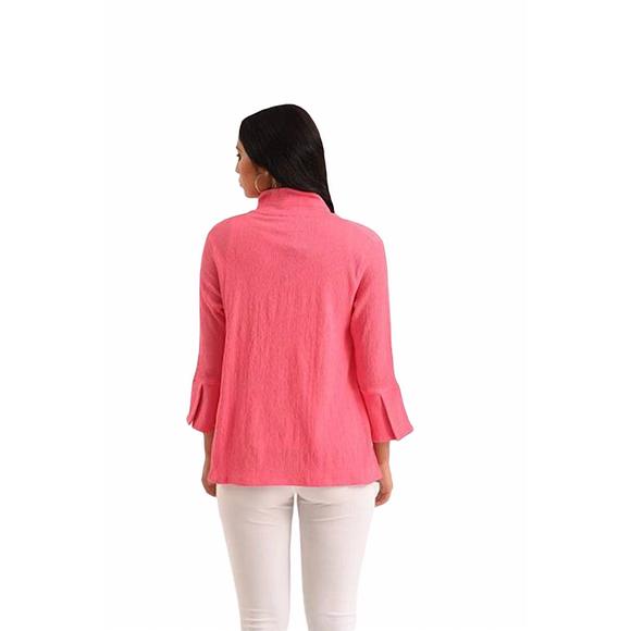 NEW FRENCH KYSS kara 3/4 jacket in fuchsia - Picture 3 of 3